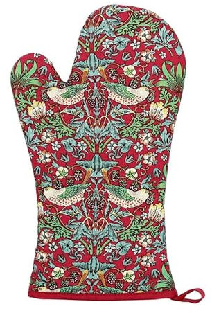Leonardo Collection LP94972 William Morris Red Strawberry Thief Single Oven Glove Mitt