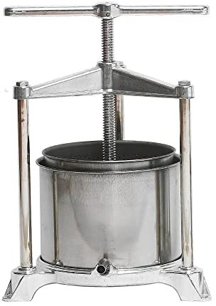 La zappa Presse-papiers en inox et aluminium, convient comme presse à liqueur, fruits et olives (3 lt)