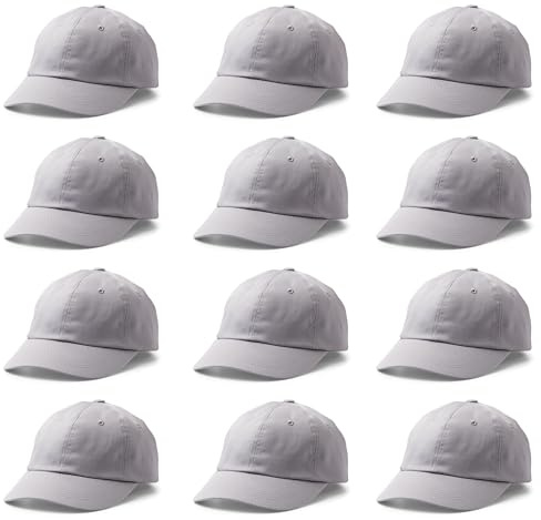 Cricut Blank Baseball Cap | 12-Pack | for use with Cricut Hat Press & Cricut Infusible Ink