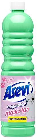 Asevi Fregasuelos Perfumado Duradero Mascotas - Friegasuelos Concentrado con Aroma Fresco - Elimina Malos Olores - Limpiasuelos con pH Neutro para Todo Tipo de Suelos - Envase de 1 Litro