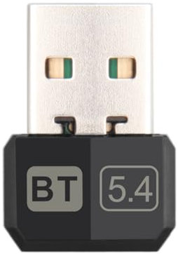 Adattatore Bluetoo 5.4, Chiavetta Bluetooth usb per PC Laptop EDR Dongle USB Bluetooth Compatibile con Windows 11/10/8.1/7