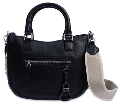 SADDLER Chloe Sac à main en cuir à double poignée Plusieurs couleurs, Noir , Taille unique