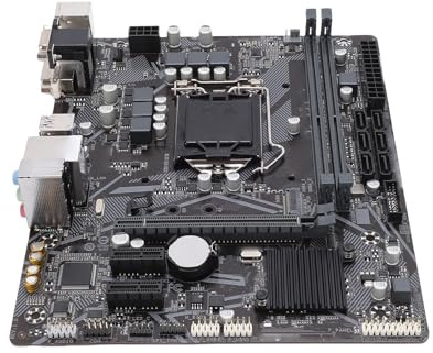 Garsent B460M D2V-Motherboard, für LGA 1200 PCI E 3.0-Computer-Motherboard, 64 GB, M ATX DDR4x2 DIMM DVI und VGA-Ausgänge, Mehrphasiges Netzteil-Mainboard
