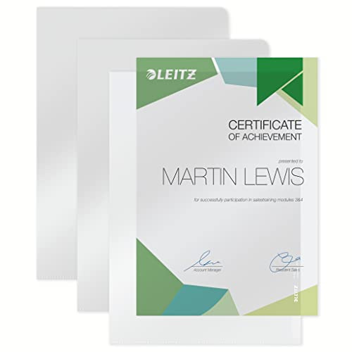 Leitz Sichthüllen Spitzenqualität/4100-00-03 A4 farblos Inh.100