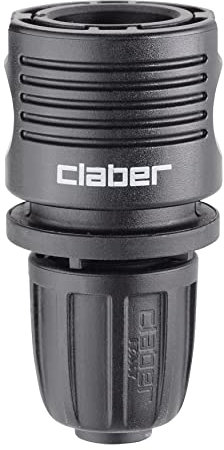 Claber - Raccordo automatico per tubo collettore rubinetto 1/2, Piccolo