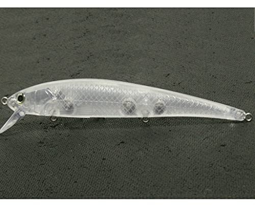 wLure 10 Blank omålad spigg, toppvattenfiskedrag, läpplös, jerkbait, fiskedrag, V3