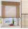 ourdeco® Bambusrollo / 100 x 160 cm (Breite x Höhe) Kirschbaum/lichtdurchlässig/optional Klemmen und Montage ohne Bohren/Decken- und Wandmontage gebohrt