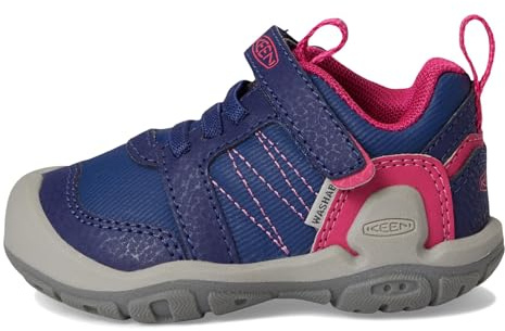 KEEN Unisex-Child Knotch Peak Alternate Closure Lightweight Durable Sneakers, Blue Depths/Pink Peacock, 10
