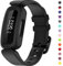 TopPerfekt Straps Compatible with Fitbit Ace 3 for Kids, Soft Silicone Waterproof Bracelet Accessories Sports Watch Strap Replacement for Fitbit Inspire 2/Ace 3 Boys Girls (Black)