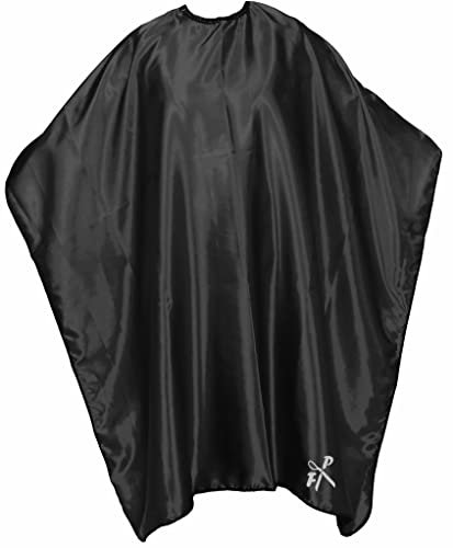 FP ►►► AKTION Friseurumhang SALON - TOP Qualität - Farbe nach Wahl (von deutschem Friseurbedarf-Fachhändler!) (schwarz)