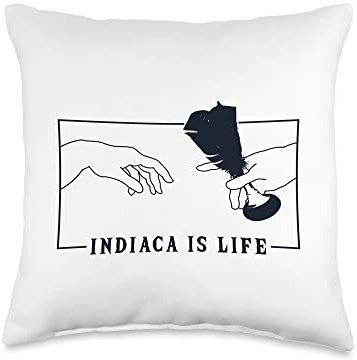 Professional Indiaca Peteca Peteca Players Gifts Michelangelo Creation of Adam Indiaca Peteca Throw Pillow, 16x16, Multicolor