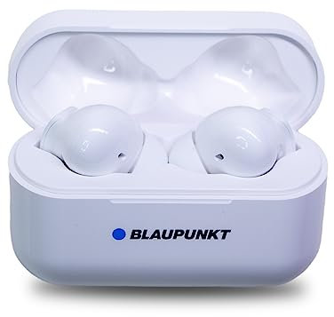 Blaupunkt TWS 30 Écouteurs intra-auriculaires avec True Wireless Stéréo – Casque Bluetooth avec technologie de contrôle tactile, idéal pour le sport, maintien parfait, port USB-C, avec station de