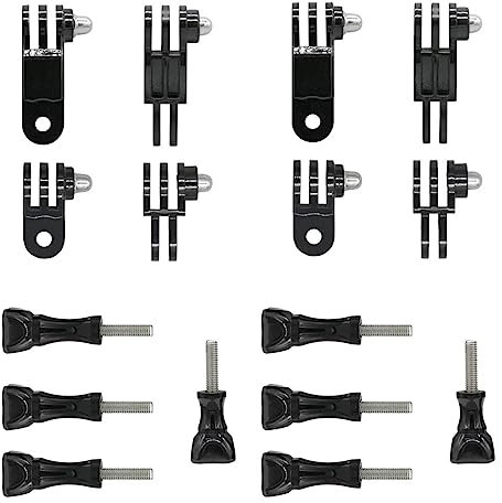 2 Set Verstellbare Schwenkarm Verlängerungsarm,Kamera Feste Gelenke Halterung mit Kurze & Lange Schraube für GoPro Hero 10, 9, 8, 7, 6, 5 und andere Action-Kameras