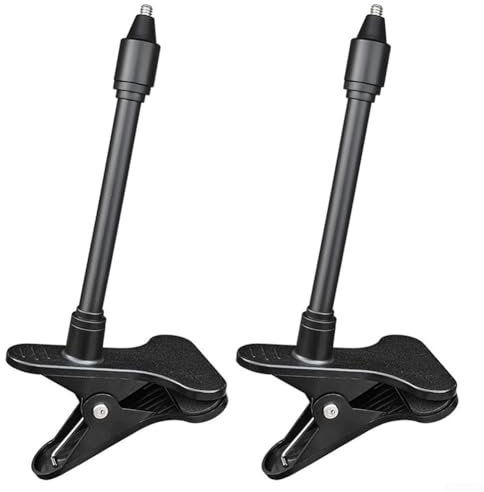 Jotekonoby 2pcs Baby Monitor Holder with Clamp for Secure Mounting on Cribs and Windowsills, Compatible with (Black)