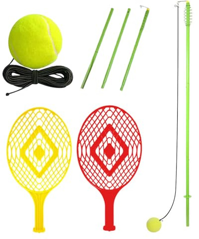 Kustimantu Entraîneur de tennis – Entraîneur portable de balles de tennis | Équipement de terrain pour une utilisation à la maison pour joueurs et athlètes Pratique pour frapper, sports, loisirs