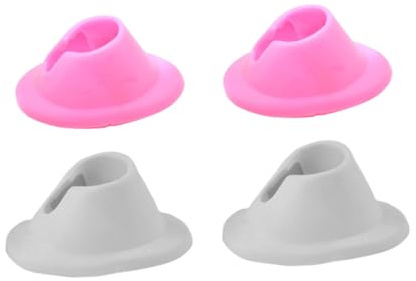 ABOOFAN Soporte Blanco Práctico de Esmalte Uñas Botellas Ligero de Silicona Rosa Resistente y Adecuado para Salón de Uñas y Proyecto de Decoración