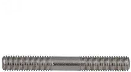 Pernos, pernos de doble cabeza, Pernos prisioneros roscados de doble extremo acero inoxidable métrico 304 Varilla roscada