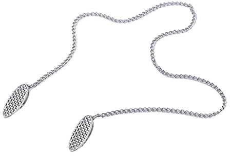 portatovagliolo catena con clip 20 clip for porta tovaglioli con catenella flessibile, cordino da collo for anziani per pranzi all'aperto e feste