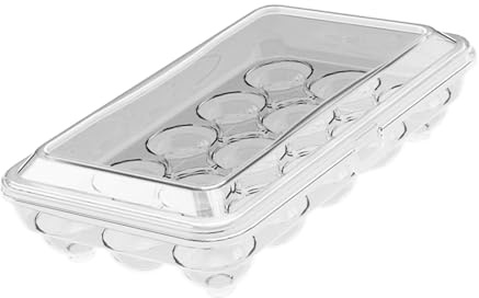 Scatola per uova in plastica Ideale per conservare e trasportare le uova Pratica custodia con 10/15 scomparti Contenitore per utensili da cucina Contenitore per ovociti