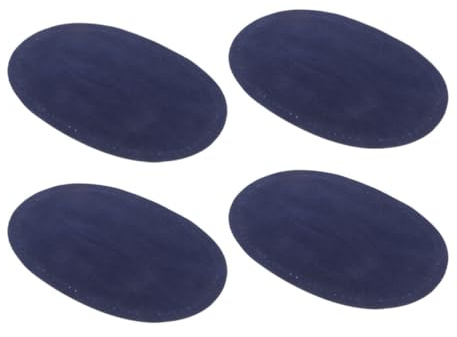 CAXUSD Elbow Patches for Men 2 Pairs Oval Fake Leather Sewing Repair Patches with Pre-Drilled Needle Holes for Sweaters Jackets