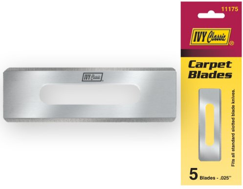 IVY Classic 11175 Double Edge Carpet Knife Blades, 5 Pack