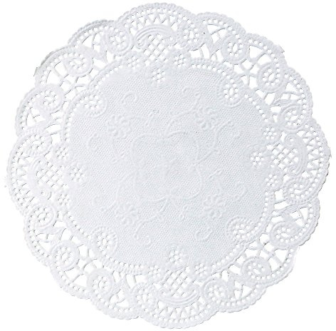 Hoffmaster 500532 French Lace Doily, 6 Diameter (Case of 1000)