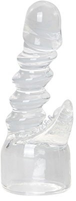 Marielove, accessorio Magic Wand per lui e per lei, 40 mm, vibratore in silicone per massaggiatore Magic Wand (trasparente)