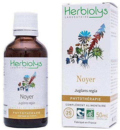 Herbiolys | Extrait De Plantes Fraîches Bio | Noyer (Juglans regia) | Digestion | Phytothérapie Bio | 50 ml