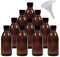 Bottiglia da farmacista marrone, 100 ml, senza BPA, Made in Germany, con imbuto, set da 10