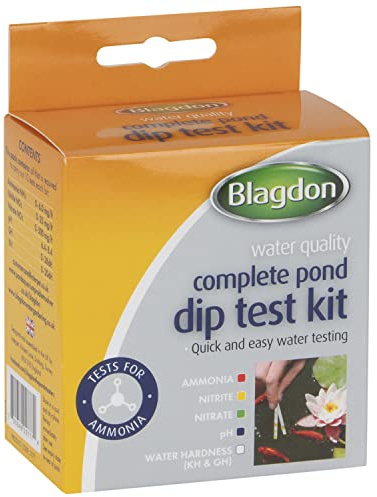 Blagdon Quick & Easy Kit Completo per Test di qualità dell'Acqua dello Stagno, ammoniaca, nitriti, nitrati, PH, durezza dell'Acqua (CH e GH), Bianco
