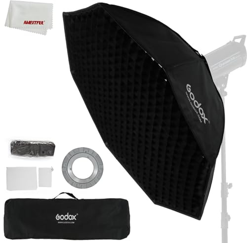 Godox 120 cm 47 Octagon Honeycomb Grid Softbox Strip Box with Bowens Mount (FW120)