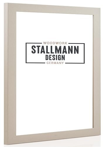 Stallmann Design 'New Modern' Bilderrahmen 50 x 60 cm | Farbe: Aluminium | eleganter Frame für Ihre Fotos und Motive