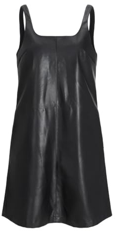 JJXX Jxstella-Abito Corto in Poliuretano, Colore: Otw Vestito, Nero, M Donna