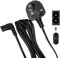 FASTRONICS® Figure Of 8 Power Cable 3M | 2-Pin Right Angle IEC-C7 Connector Universal UK TV Plug & Figure 8 Power Lead | Compatible With: PS4, PS5, Samsung, LG TV & Speaker