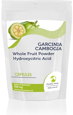 Garcinia Cambogia Whole Fruit Powder 500mg 180 Capsules Hydroxycitric Acid HCA Malabar Tamarind