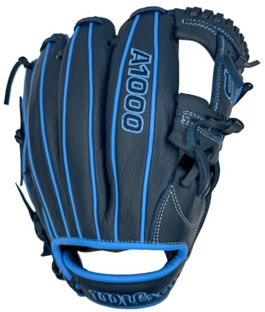 Wilson 2024 A1000 1787 11.75” Infield Baseball Glove - Right Hand Throw, Navy/Cool Blue
