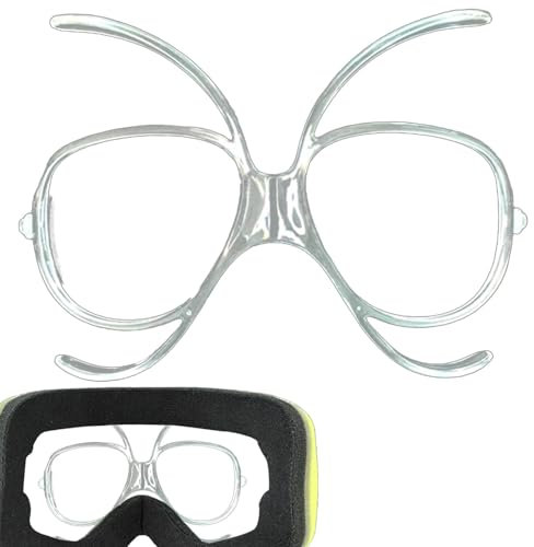 Adaptador Óptico, Adaptador De Inserción Para Gafas De Esquí Y Snowboard - Adaptador De Inserción Para Gafas De Esquí Accesorios Para Gafas - Marco Interior Flexible, Transparente Y Profesional Para G