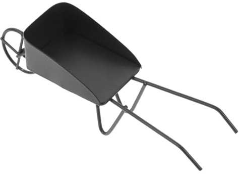 LIFKOME Mini Brouette Vintage Brouette Miniature en Métal Accessoire Décoratif Multifonctionnel