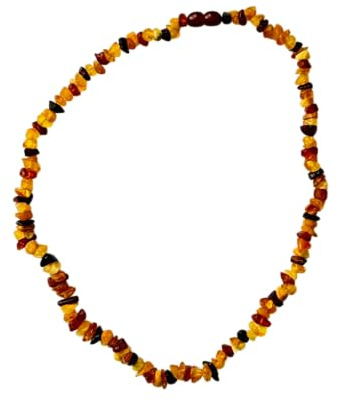 Colliers d'ambre naturel - Miel et ambre marron - Fait à la main - 45 cm