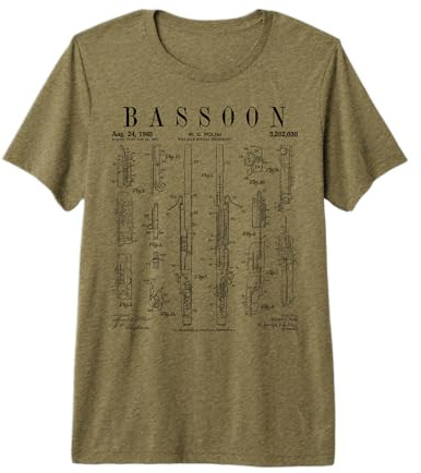 Bassoon Player Impression Vintage Motif basson T-Shirt Haut de Gamme