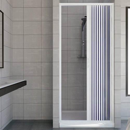 ROLLPLAST PINTO Puerta de ducha de plástico PVC, 1400 mm. Vergine con abertura lateral