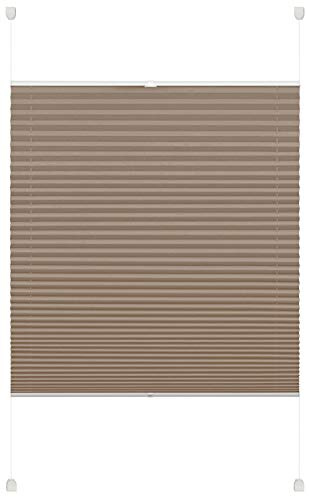 Gardinia Deco Company - Estor Plisado de poliéster, Color marrón Topo, 45 x 130 cm