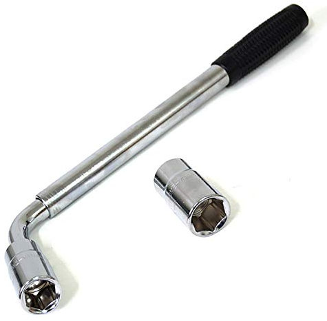 Teleskop Radmutternschlüssel Radschlüssel Reifen Wechsel KFZ Auto PKW Stahl, verchromt A0044A