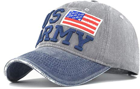 XibeiTrade Gorra de béisbol de algodón del ejército de los E.E.U.U. de las mujeres de los hombres de la moda