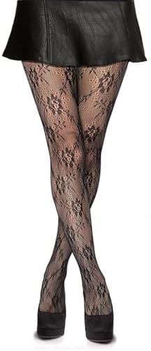 Simply Joshimo Womens Black Patterned Fishnet Net Tights/Ladies Fashion Pattern Pantyhose