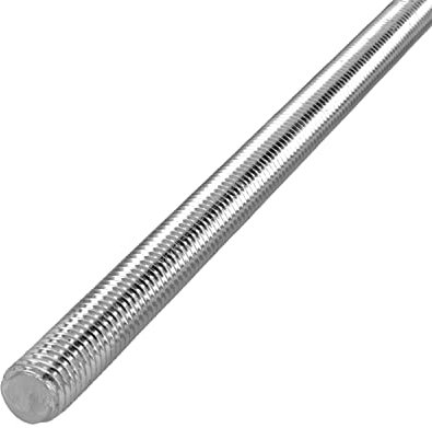 HELPMATE - Tige filetée M5 x 330 mm en acier galvanisé - 2 pièces Tige inox filetée avec filetage métrique complet - Tige filetée avec classe de résistance 4.8, DIN 976