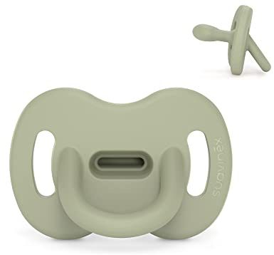Suavinex, Chupete Todo Silicona, para Bebés 0/6 Meses, Chupete con Tetina Fisiológica Sx Pro, Súper Blandito y Flexible, Ideal para Dormir, Colour Essence, Verde