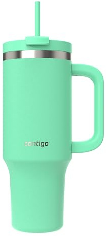 Contigo Streeterville Tumbler 1200 ml with Handle | Stainless Steel Vacuum Insulated Water Bottle with Straw and Lid | Cold for 29 Hours | Travel Mug | Thermal Flask | BPA Free