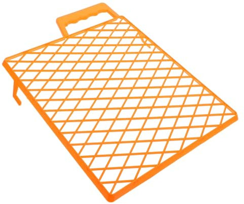 Generic Plastic Grid Tray Plastic Grid for Painting Small Paint Tray Bucket Roller Paint Tray Liners Grid Paint Roller Tray Grid Paint Roller Bucket Paint Trays for Painting Orange Abs
