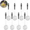 Lot de 8 Ecumoire Cuisine Inox, Passoires à Fondue, Epuisette Fondue Chinoise, Panier Fondue Chinoise avec Poignée Longue, pour Légumes, Champignons, Viande, Poisson, 29 cm﻿